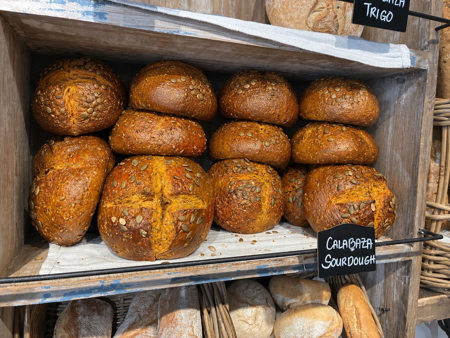 Calabaza pumpkin sourdough with seeds